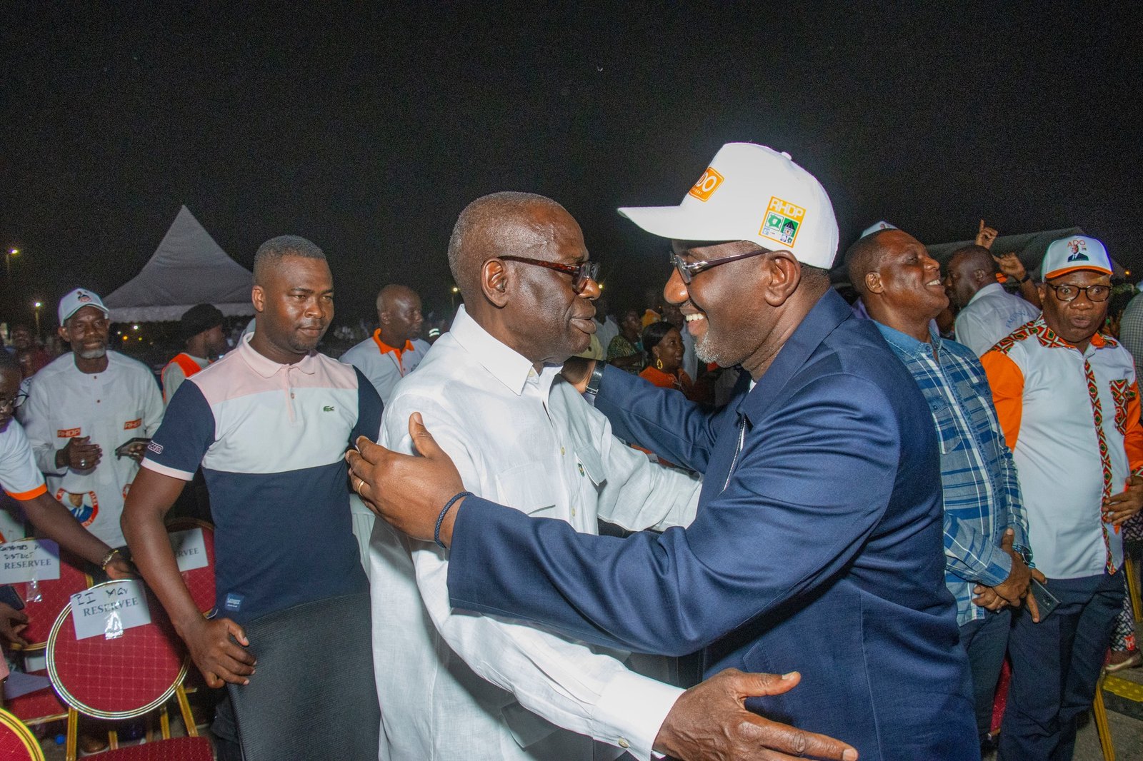 Célébration de la victoire du Président Alassane Ouattara aux recentes élections présidentielles.