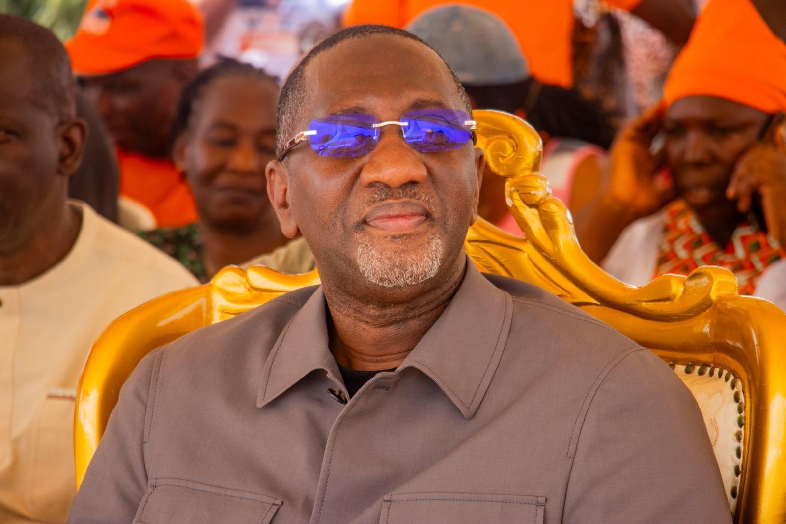 Accueil chaleureuse du Ministres Dr Souleymane Diarrassouba à son arrivé à Yamoussoukro, en présence des leaders communautaires, des guides religieux, des cadres et des populations dans leur diversité